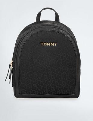 tonal cube monogram jacquard backpack