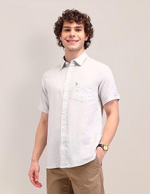 poplin tailored fit shirt