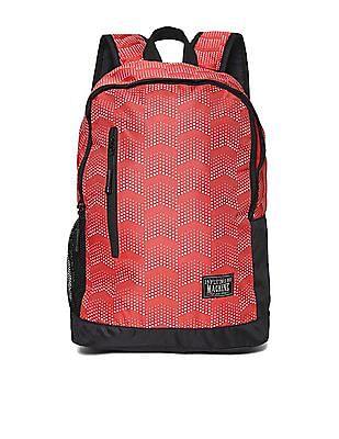 printed padded laptop backpack