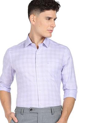 windowpane check shirt