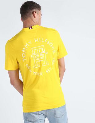 rear monogram print t-shirt