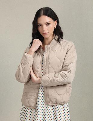 quilted bomber jacket