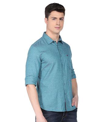 urban texture heathered casual shirt