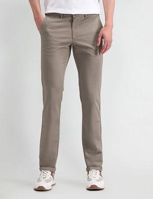 slim fit satin trousers