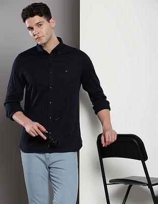 flex dobby sustainable cotton shirt