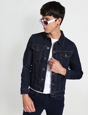 patch pocket denim jacket