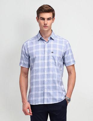 midscale checked cotton shirt