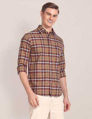 cotton tartan check shirt