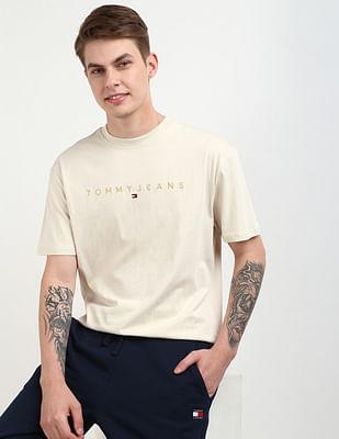 gold linear logo regular t-shirt