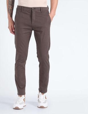 solid twill trousers