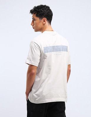 brand print relaxed fit t-shirt