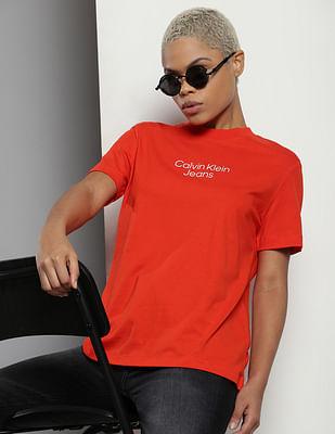 stacked institutional logo cotton t-shirt