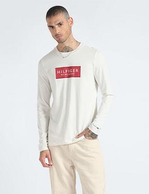 rectangle graphic long sleeve t-shirt