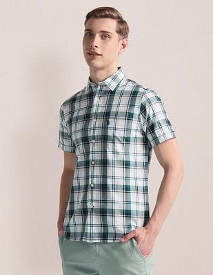 tartan check twill shirt