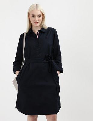 oxford popover shirt dress