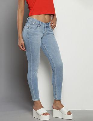 body fit stone wash jeans