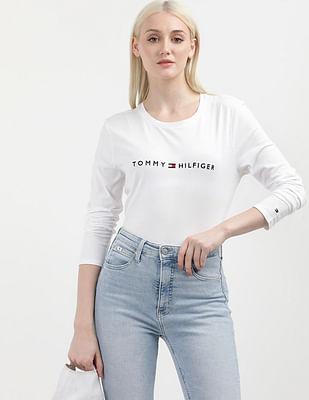 brand embroidered sherry t-shirt