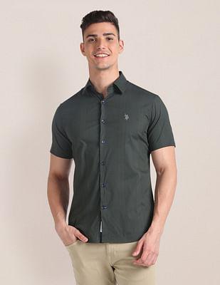 cotton stretch tailored fit shirt