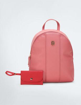 pebble pvc chloe ii solid backpack