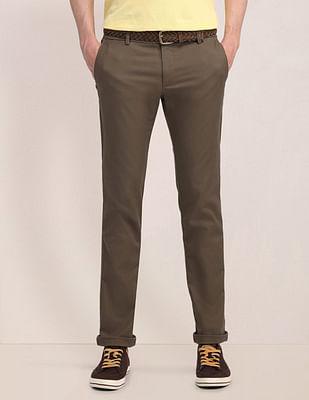 denver slim fit twill trousers