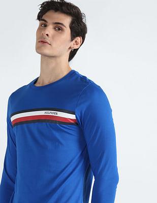 monotype stripe long sleeve t-shirt