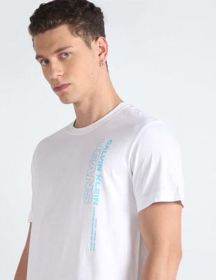 transitional cotton brand print t-shirt