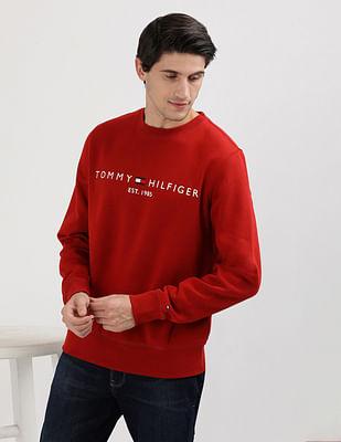 organic cotton embroidered sweatshirt