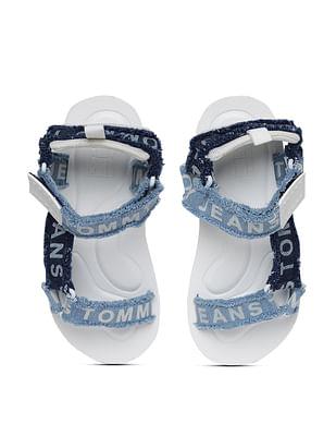 women brand print sandals