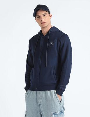 solid hooded sweatshirt