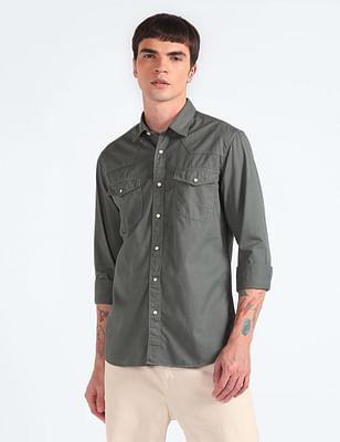 western yoke relaxed fit shirt