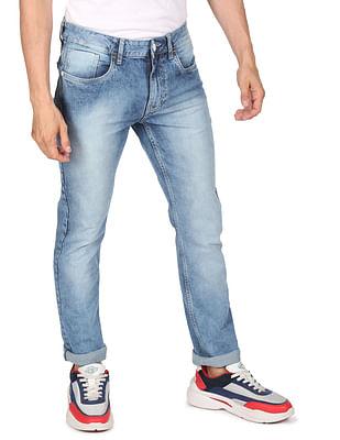 acid wash michael slim tapered fit jeans