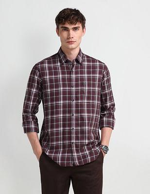 manhattan slim twill shirt