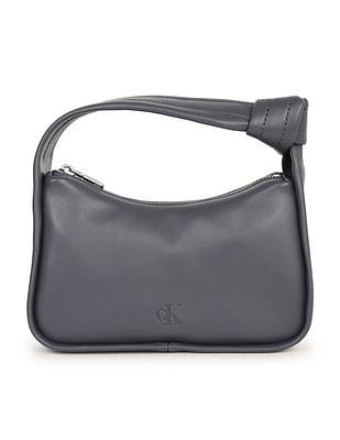 knotted handle solid hand bag