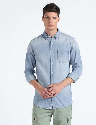 button down denim shirt