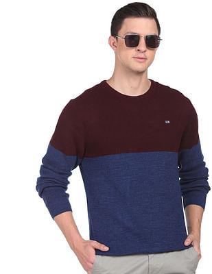 crew neck acrylic sweater