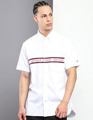 brand tape twill shirt