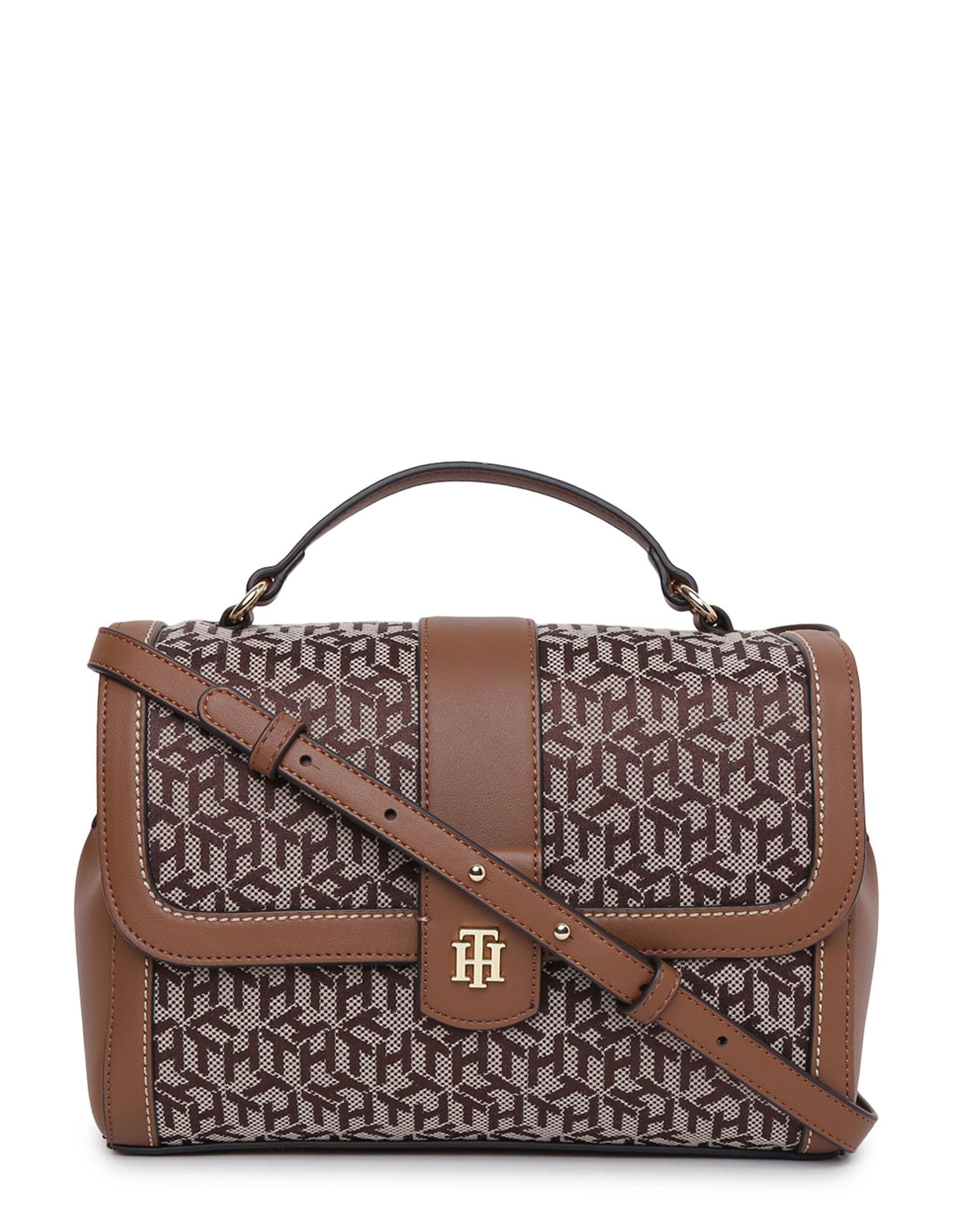 jacquard monogram handbag