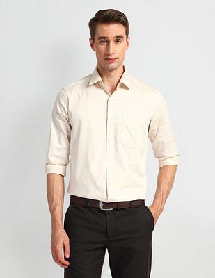 manhattan slim fit cotton shirt