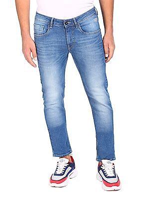 jackson skinny fit mid-rise whiskered jeans