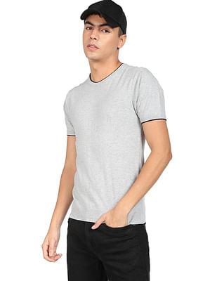 crew neck heathered t-shirt