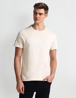 brand print relaxed fit t-shirt