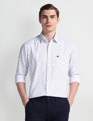 all over print manhattan slim fit shirt