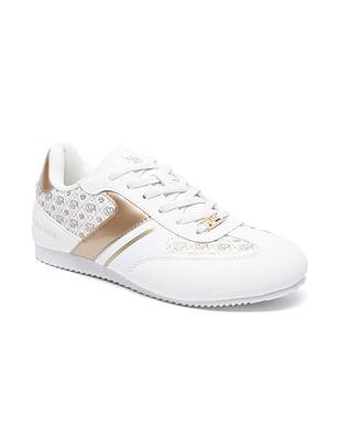 panelled monogram lace up athena sneakers