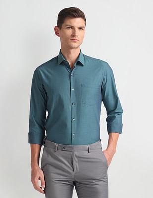 manhattan slim fit dobby shirt