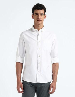 slim fit pure cotton shirt