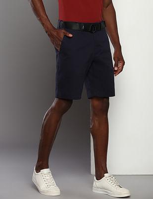 organic cotton slim shorts