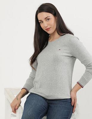 sustainable heathered sweater