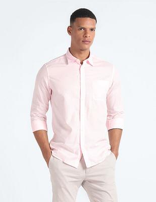 solid slim fit shirt