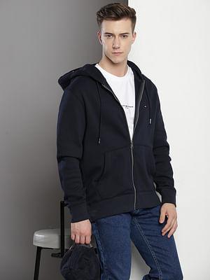 essential zip hooded sweatshirt