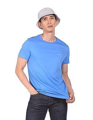 men assorted slim fit cotton t-shirt - pack of 2